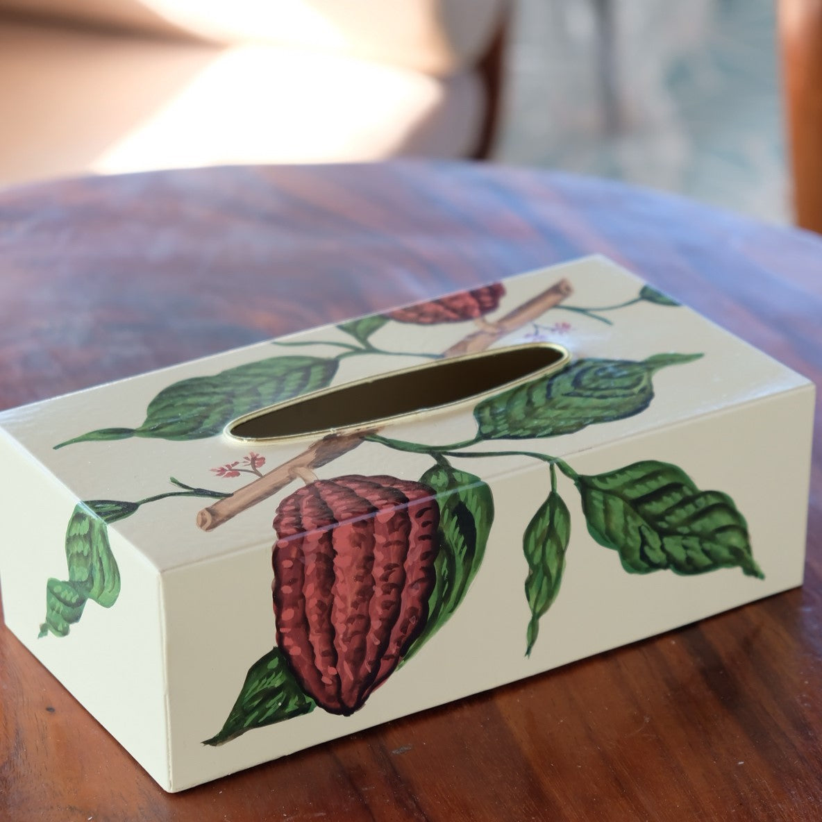 CACAO BEAN TISSUE BOX