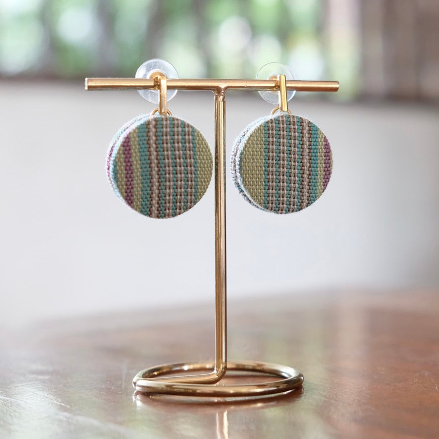 MARIKIT UPCYCLED WEAVE EARRINGS TROPICAL EMBER SERIES