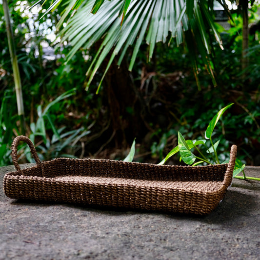 DARK ABACA TRAY