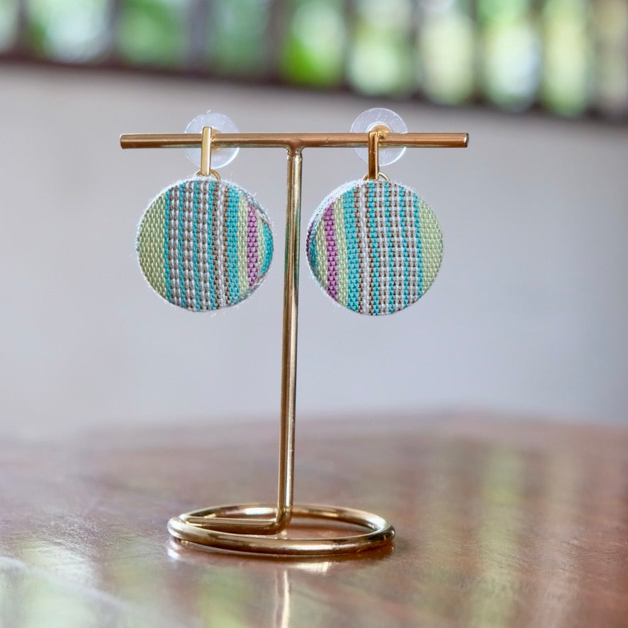 MARIKIT UPCYCLED WEAVE EARRINGS TROPICAL EMBER SERIES