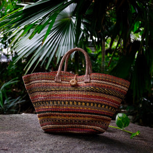 GINA ABACA BEACH BAG