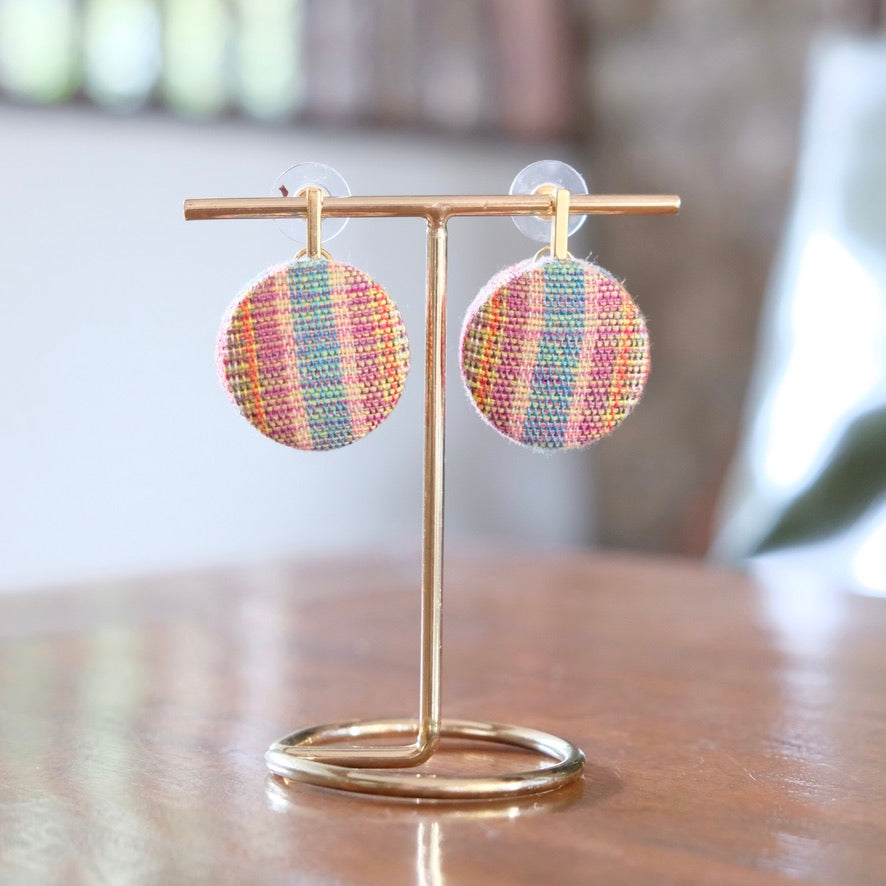 MARIKIT UPCYCLED WEAVE EARRINGS TROPICAL EMBER SERIES