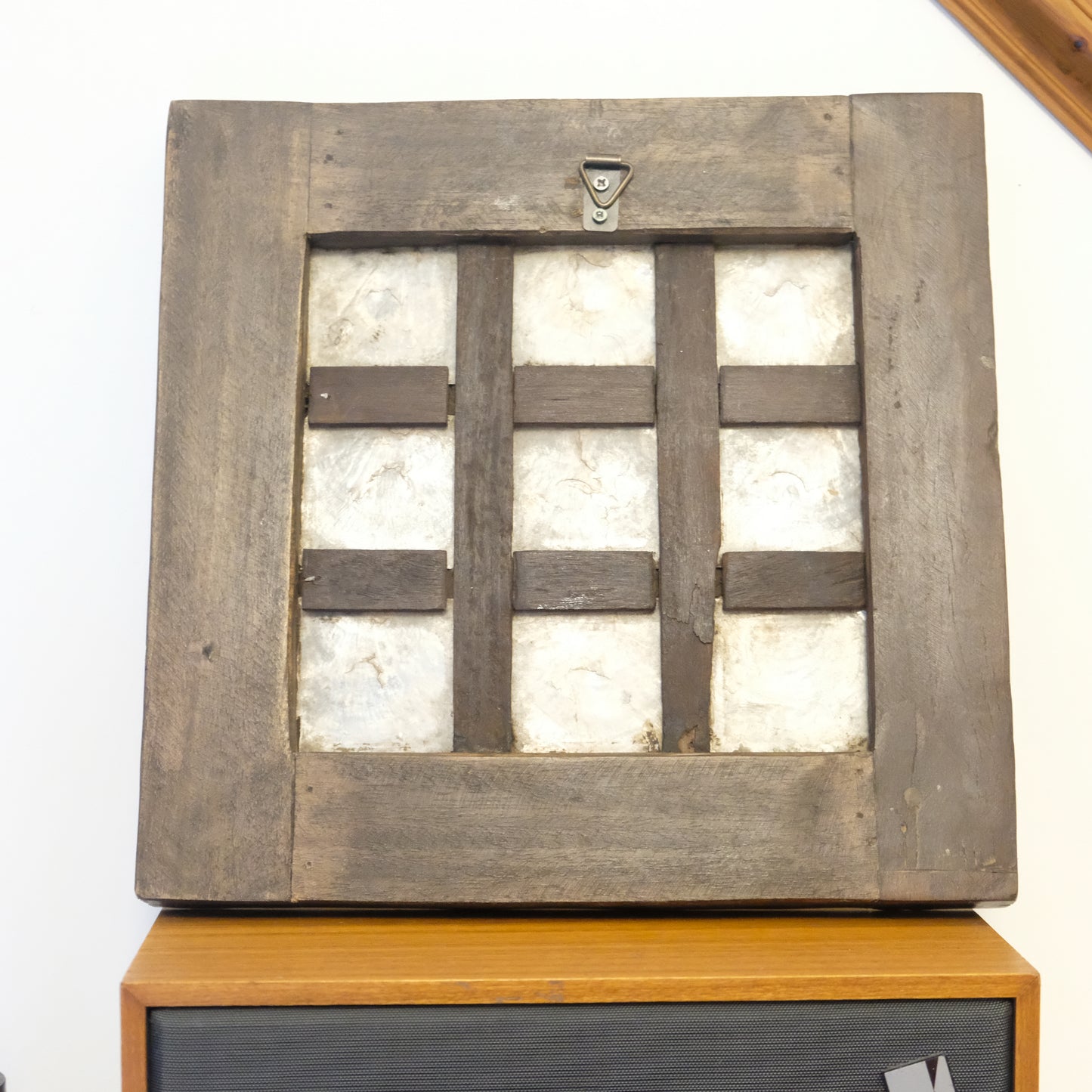Repurposed Capiz Window Wall Hang