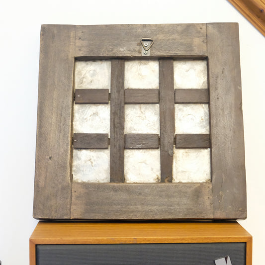 Repurposed Capiz Window Wall Hang