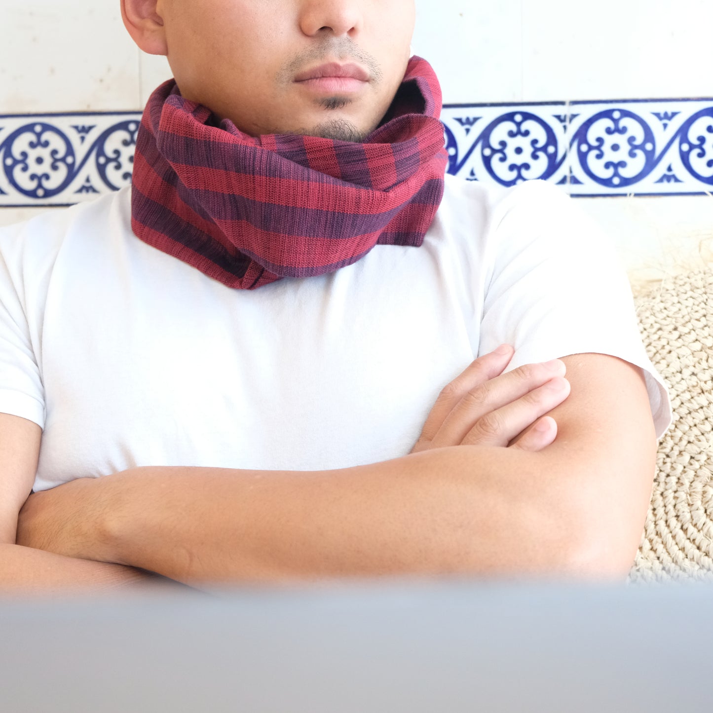 UPCYCLED WEAVE INFINITY SCARF