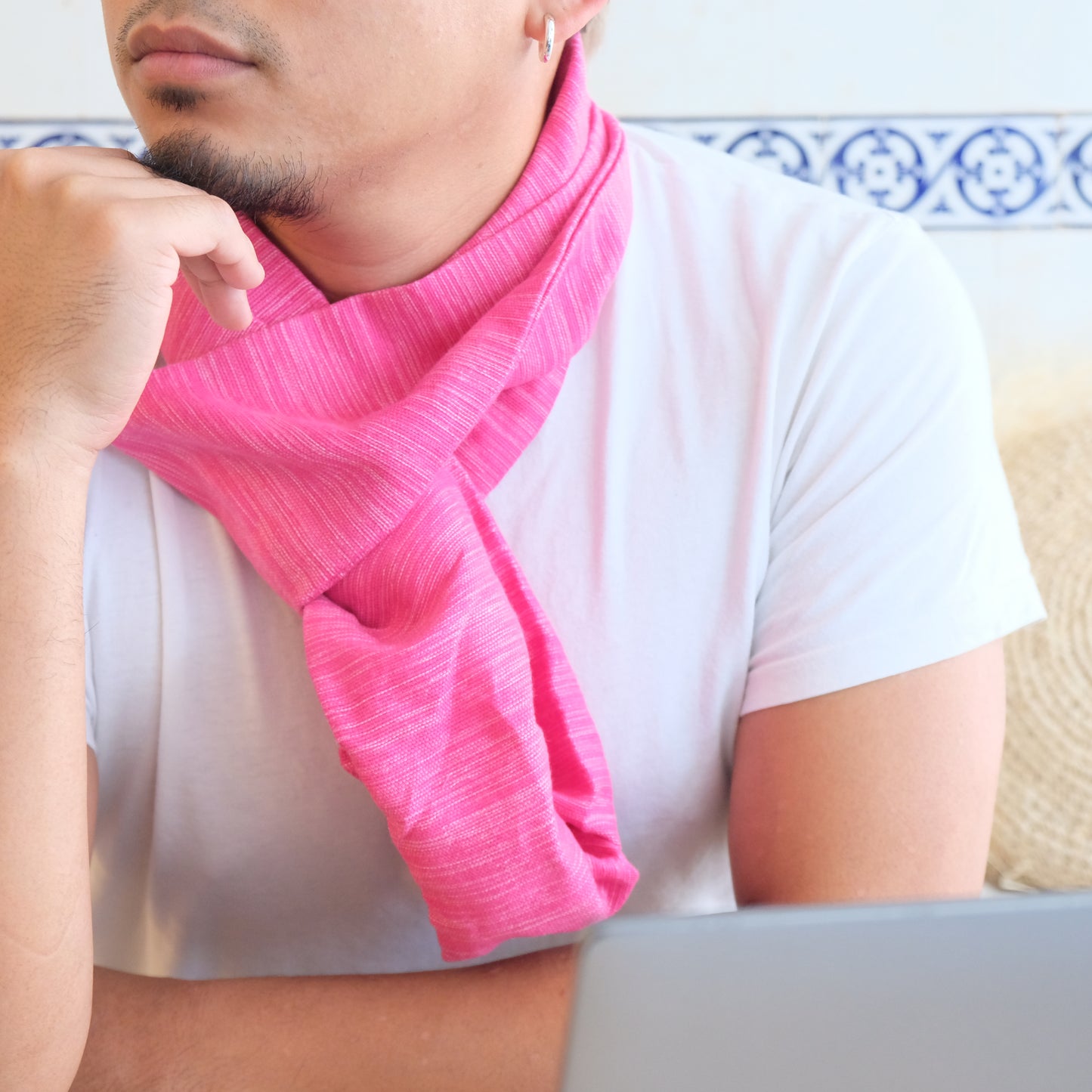 UPCYCLED WEAVE INFINITY SCARF