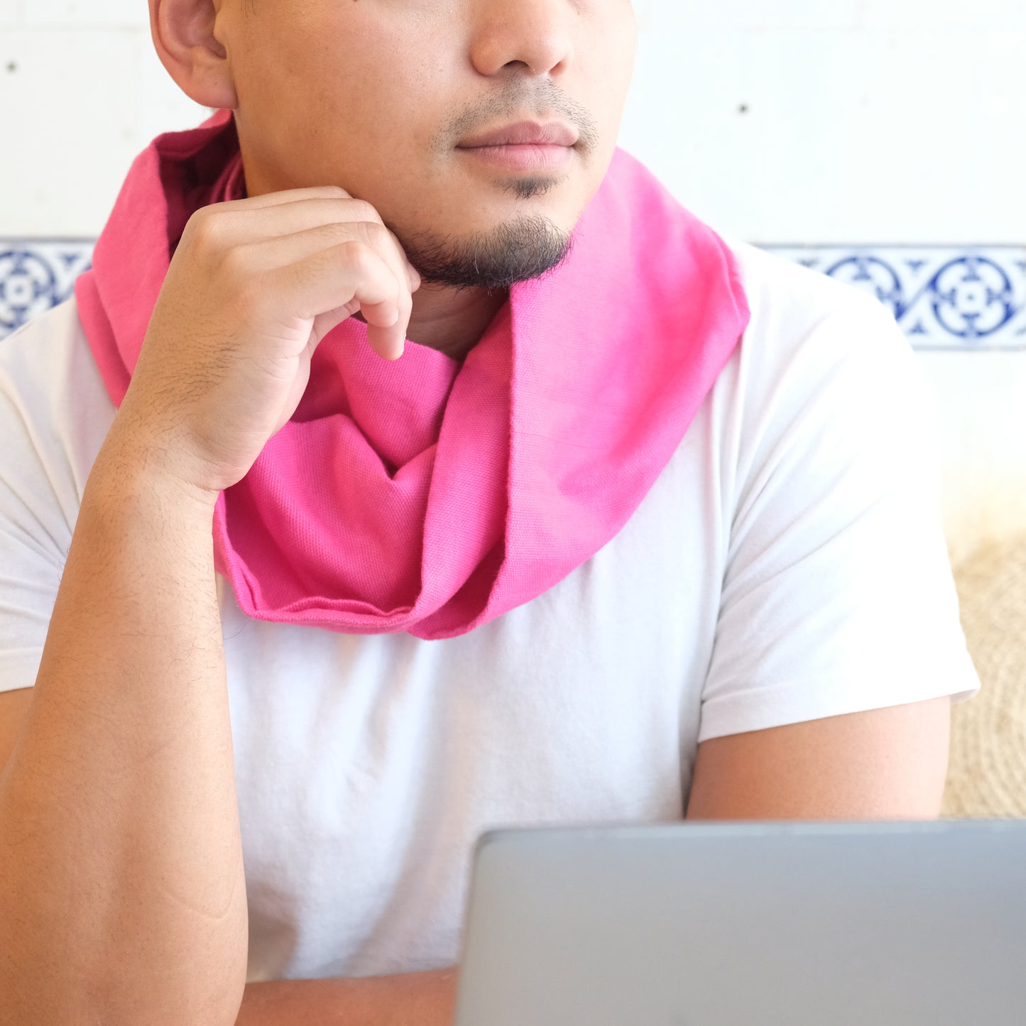 UPCYCLED WEAVE INFINITY SCARF