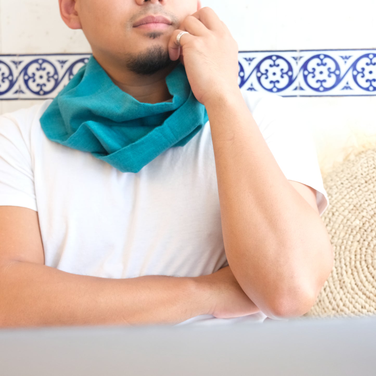 UPCYCLED WEAVE INFINITY SCARF