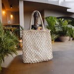 Load image into Gallery viewer, MACRAME ABACA BAG WITH CANVAS LINING
