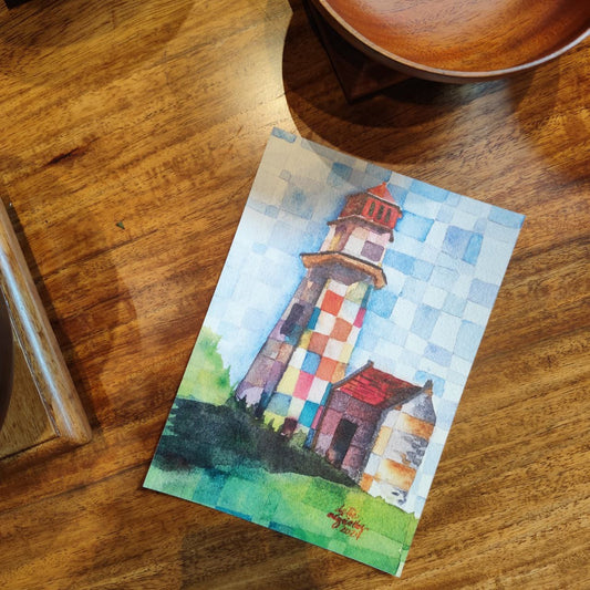 PAROLA - WATERCOLOR PAINTING POSTCARD