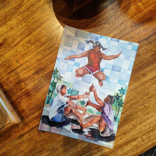 LUKSO - WATERCOLOR PAINTING POSTCARD