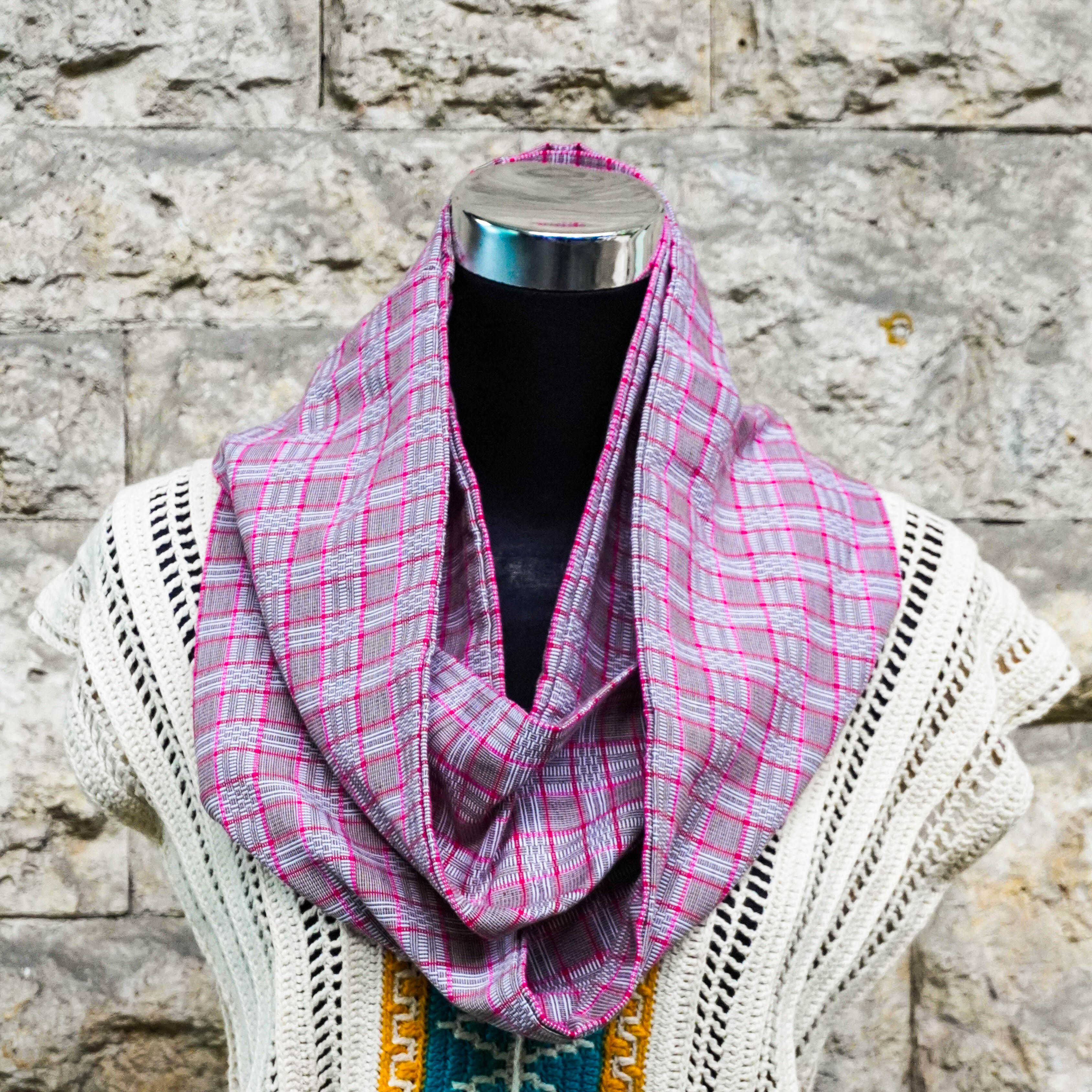 UPCYCLED WEAVE INFINITY SCARF