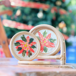 Load image into Gallery viewer, HOLIDAY CAPIZ COASTERS
