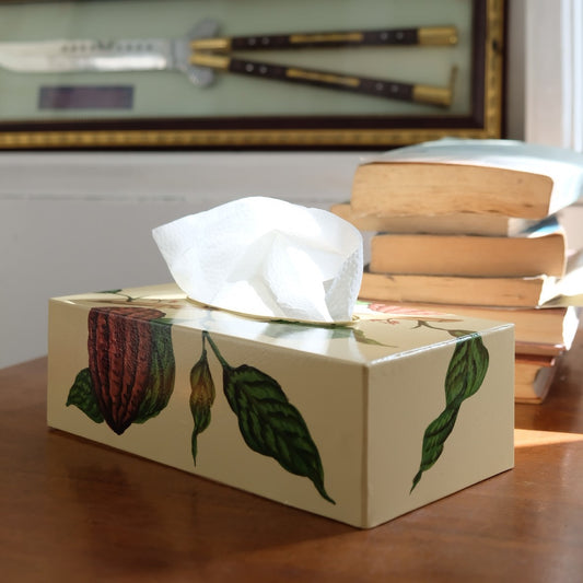 CACAO BEAN TISSUE BOX