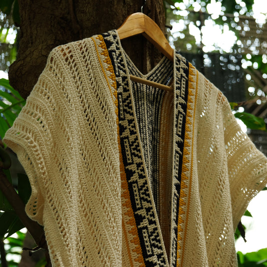 ERIN MOSAIC CROCHET KIMONO