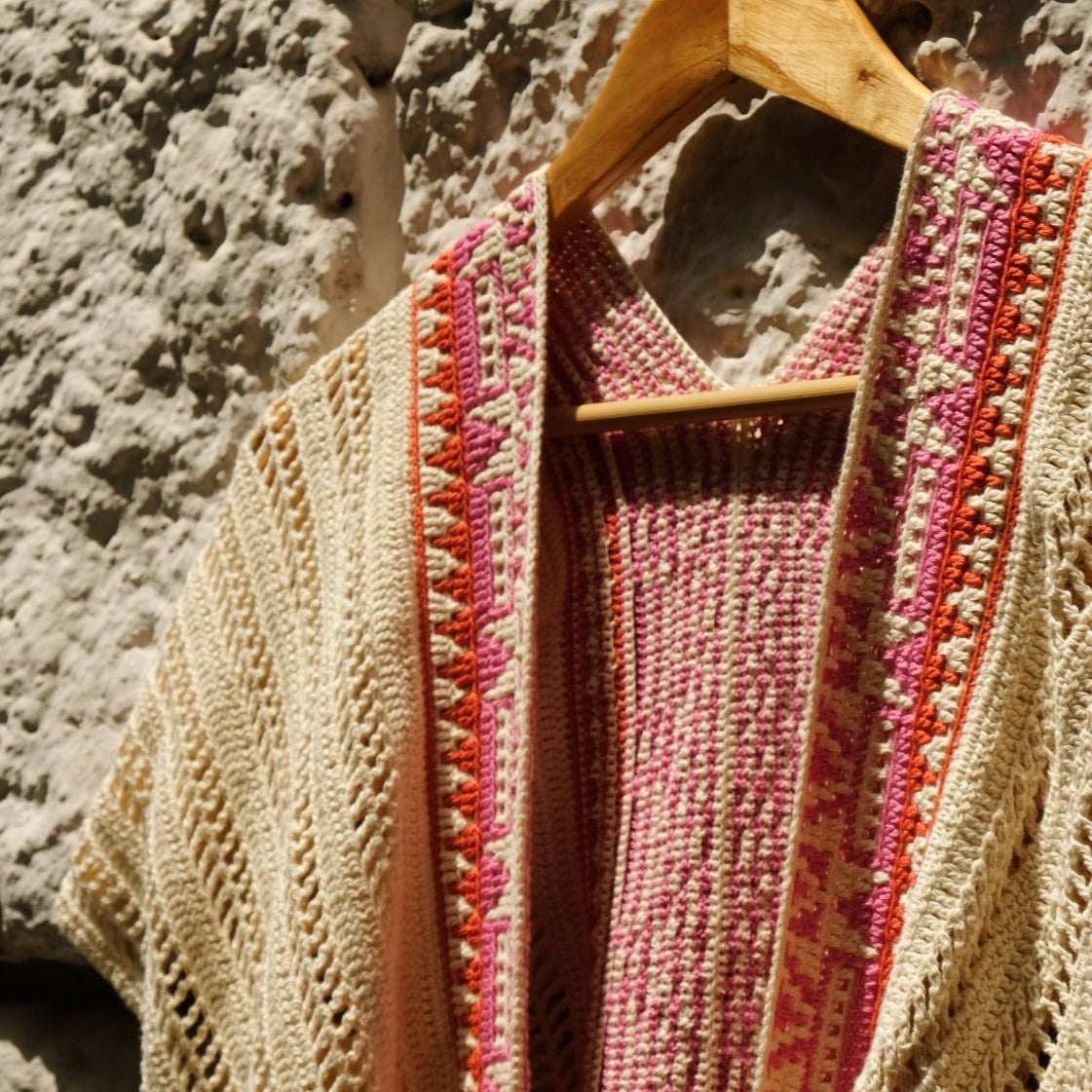 ERIN MOSAIC CROCHET KIMONO