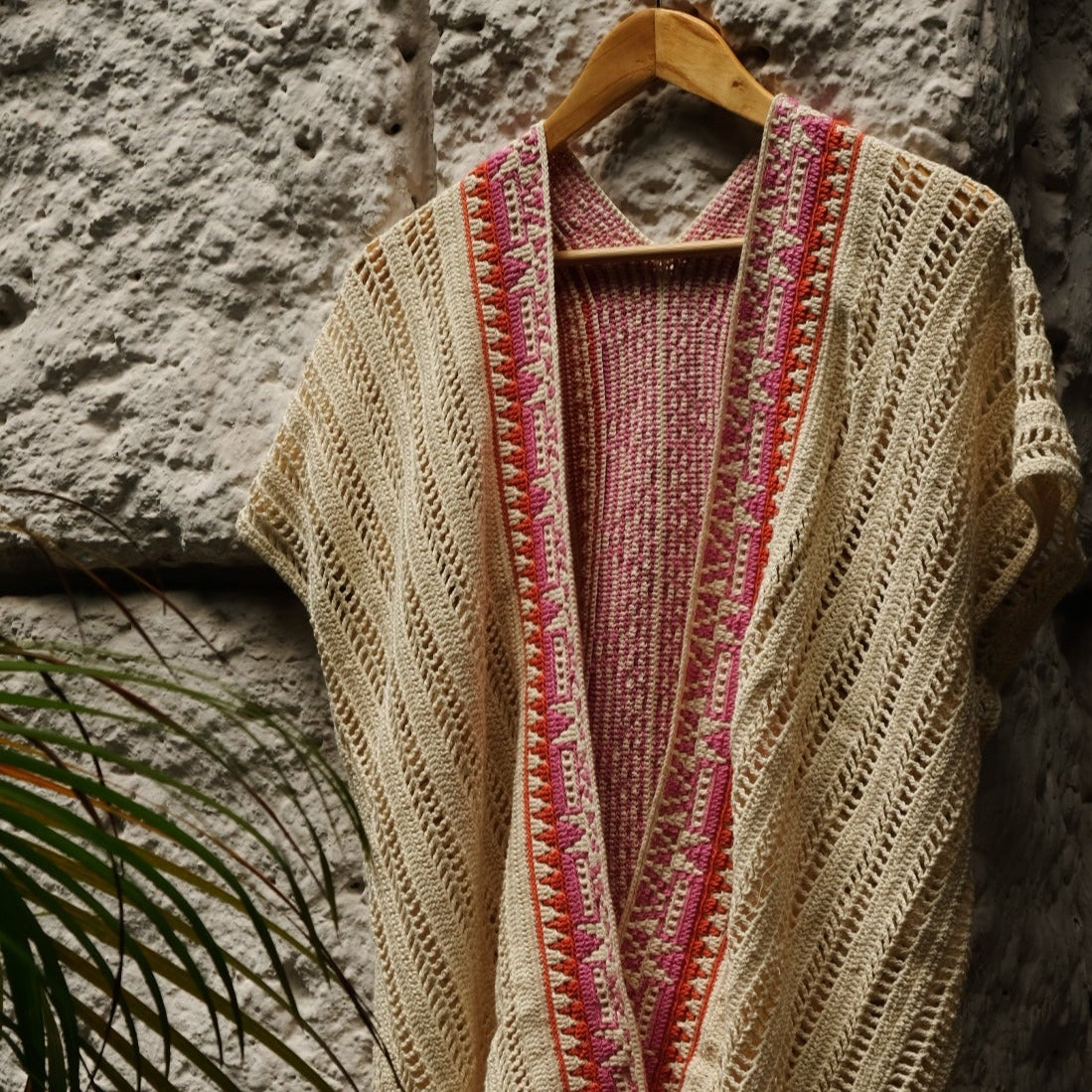 ERIN MOSAIC CROCHET KIMONO