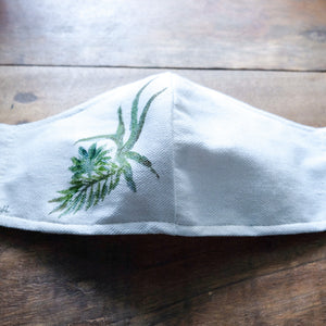BOTANICALS HAND-PAINTED FACE MASK