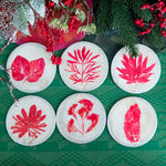 Load image into Gallery viewer, RED CAPIZ COASTER
