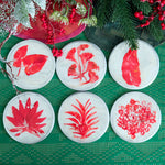Load image into Gallery viewer, RED CAPIZ COASTER
