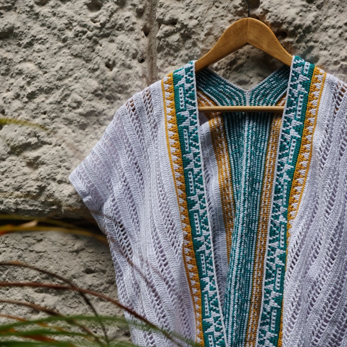 ERIN MOSAIC CROCHET KIMONO