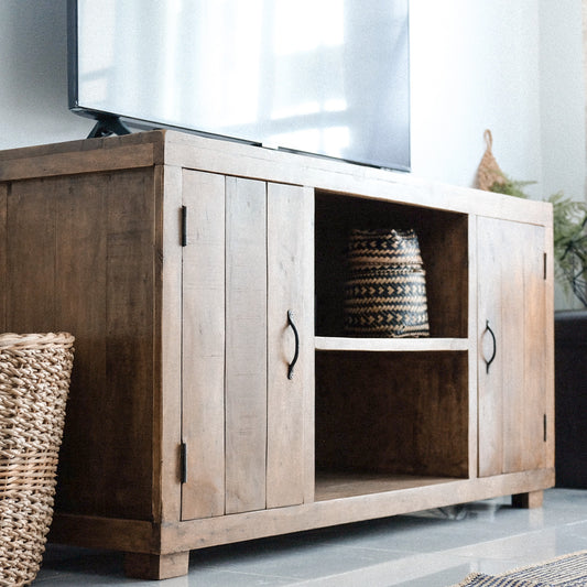 RECLAIMED WOOD TV UNIT