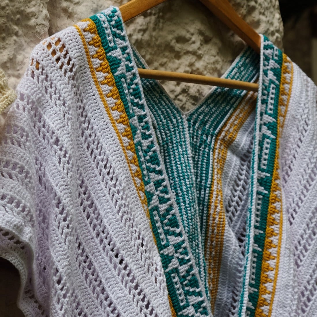 ERIN MOSAIC CROCHET KIMONO